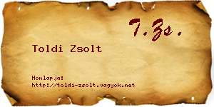 Toldi Zsolt névjegykártya